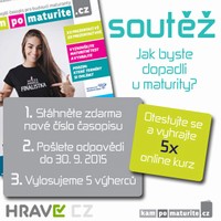 článek soutěž hravě jak byste dopadli u maturity 9 2015